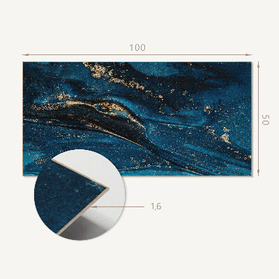 Rectangular wall panel Dynamic wave motif