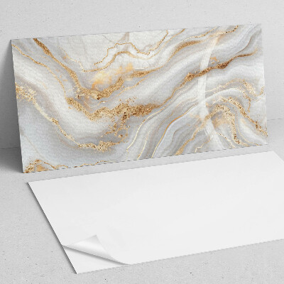 Rectangular wall panel Abstract waves with decorative accents