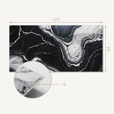 Rectangular wall panel Abstract marble motif