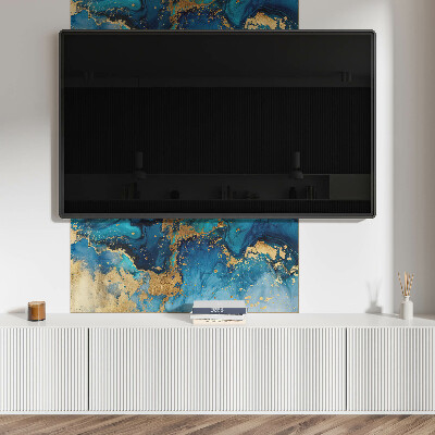 Rectangular bathroom wall panel Abstract water motif