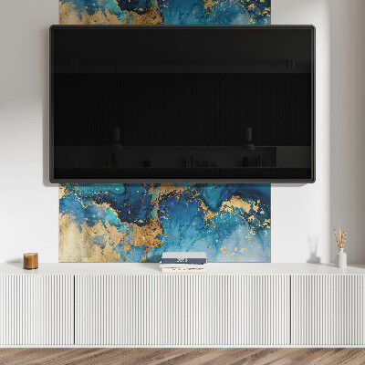 Rectangular bathroom wall panel Abstract water motif