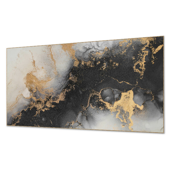 Rectangular decorative wall panel Abstract spots in dynamic shapes