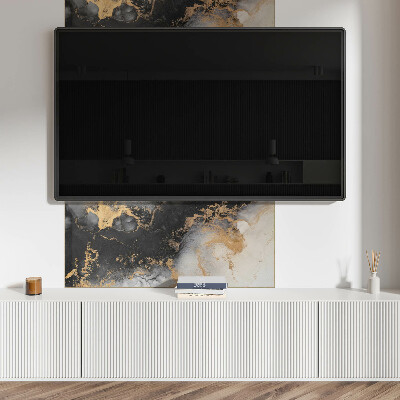 Rectangular decorative wall panel Abstract spots in dynamic shapes