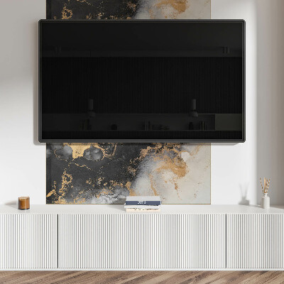 Rectangular decorative wall panel Abstract spots in dynamic shapes