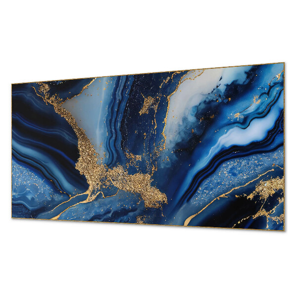 Rectangular wall panel Wavy abstract motif