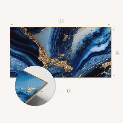 Rectangular wall panel Wavy abstract motif