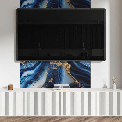 Rectangular wall panel Wavy abstract motif