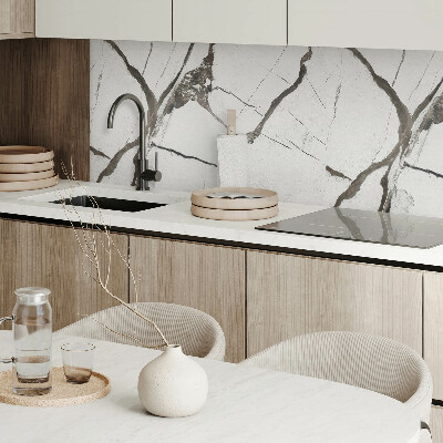 Rectangular wall panel Marble motif with pronounced veins