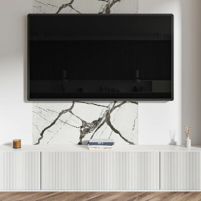 Rectangular wall panel Marble motif with pronounced veins