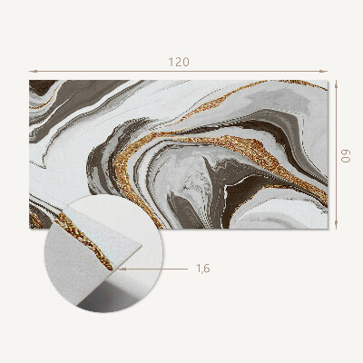 Rectangular wall panel Abstract waves in dynamic shapes
