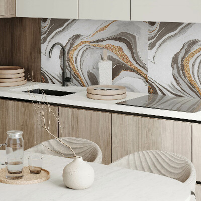 Rectangular wall panel Abstract waves in dynamic shapes