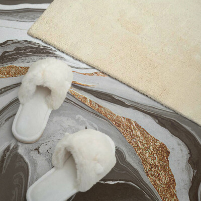 Rectangular wall panel Abstract waves in dynamic shapes