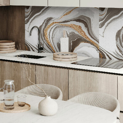 Rectangular wall panel Abstract waves in dynamic shapes
