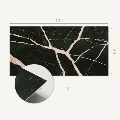 Rectangular decorative wall panel Classic marble motif