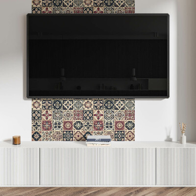Rectangular bathroom wall panel Mosaic tile patterns