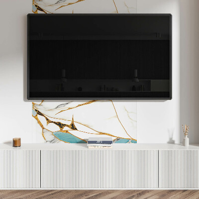 Rectangular decorative wall panel Marble chic with delicate veins