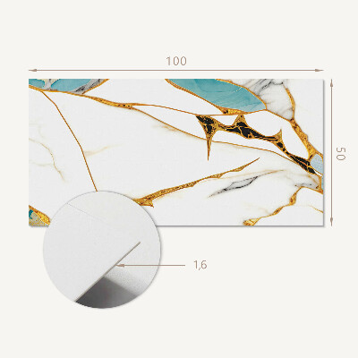 Rectangular decorative wall panel Marble chic with delicate veins