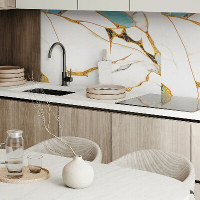 Rectangular decorative wall panel Marble chic with delicate veins