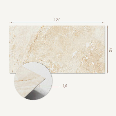 Rectangular wall panel Marble motif in an elegant style