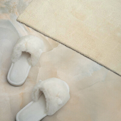 Rectangular bathroom wall panel Abstract stone motif