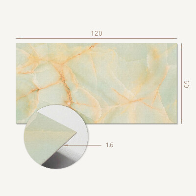 Rectangular bathroom wall panel Stylish marble pattern
