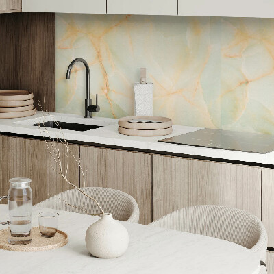 Rectangular bathroom wall panel Stylish marble pattern
