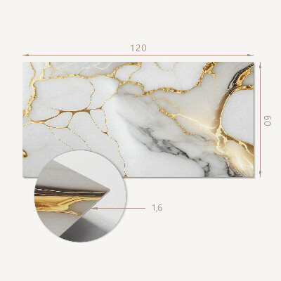 Rectangular wall panel Exquisite marble motif