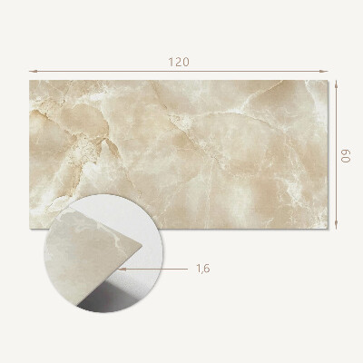 Rectangular bathroom wall panel Stylish marble structure pattern