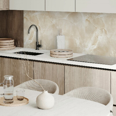 Rectangular bathroom wall panel Stylish marble structure pattern