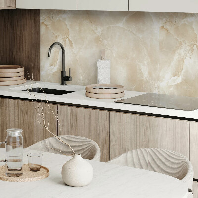 Rectangular bathroom wall panel Stylish marble structure pattern