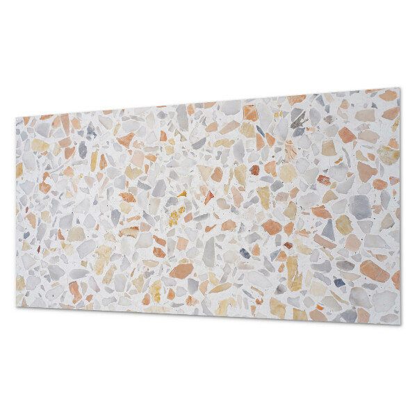 Rectangular bathroom wall panel Artistic style stone mosaic