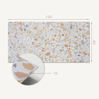 Rectangular bathroom wall panel Artistic style stone mosaic