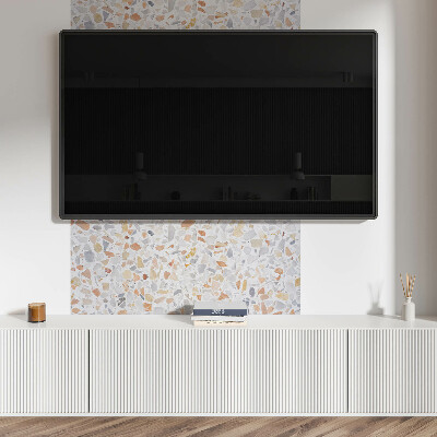 Rectangular bathroom wall panel Artistic style stone mosaic