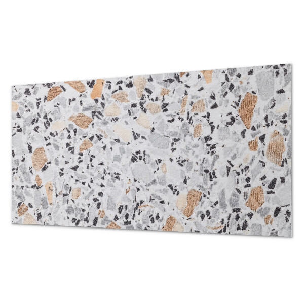 Rectangular wall panel Stone accents in the graphics