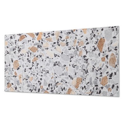 Rectangular wall panel Stone accents in the graphics