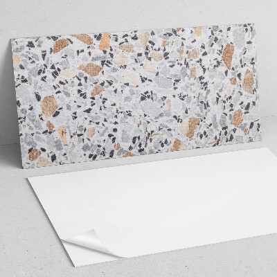 Rectangular wall panel Stone accents in the graphics