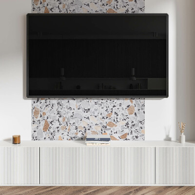 Rectangular wall panel Stone accents in the graphics