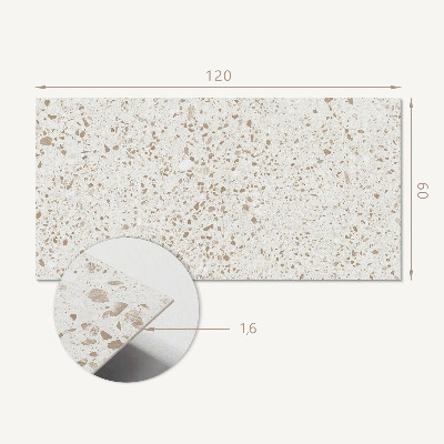 Rectangular decorative wall panel Pattern with tiny stones