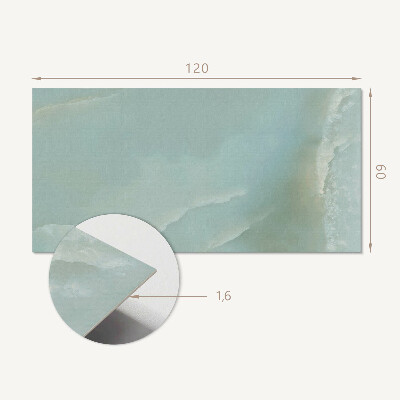Rectangular wall panel Marble-inspired pattern