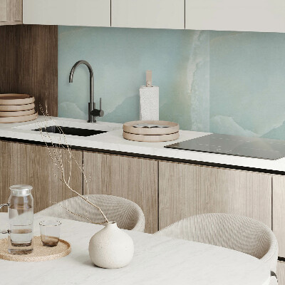 Rectangular wall panel Marble-inspired pattern
