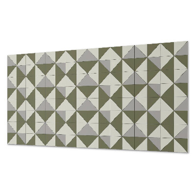 Rectangular bathroom wall panel Geometry of triangular shapes