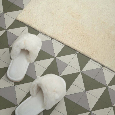 Rectangular bathroom wall panel Geometry of triangular shapes