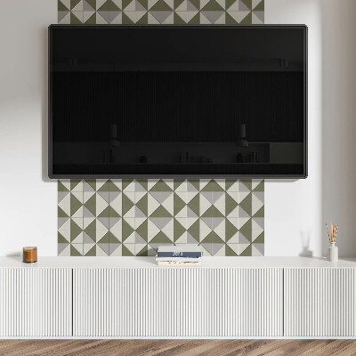 Rectangular bathroom wall panel Geometry of triangular shapes