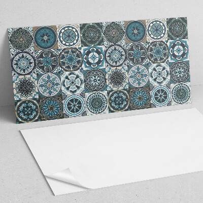 Rectangular wall panel Mosaic grids in color