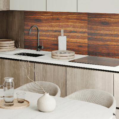 Rectangular bathroom wall panel Wood-inspired pattern