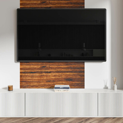 Rectangular bathroom wall panel Wood-inspired pattern