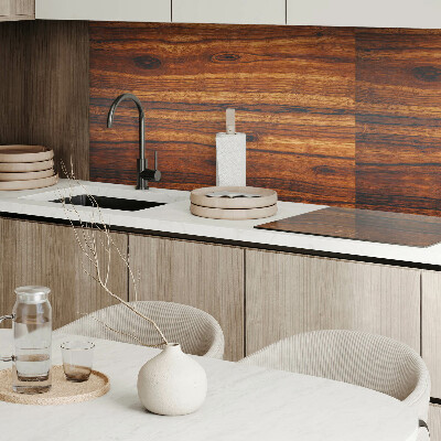 Rectangular bathroom wall panel Wood-inspired pattern