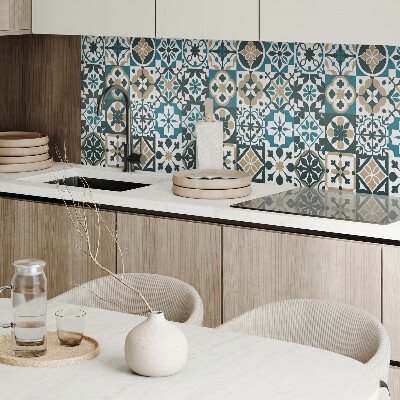 Rectangular wall panel Tiled patterns in a harmonious arrangement
