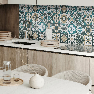 Rectangular wall panel Tiled patterns in a harmonious arrangement