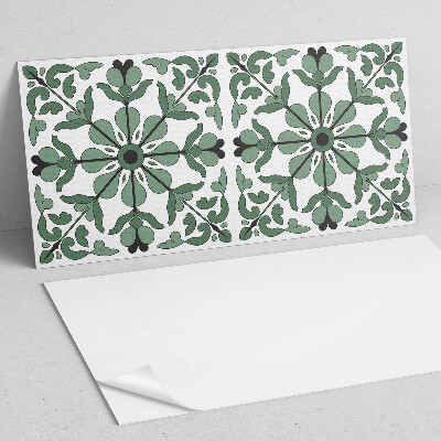 Rectangular bathroom wall panel Plant symmetry in a harmonious style
